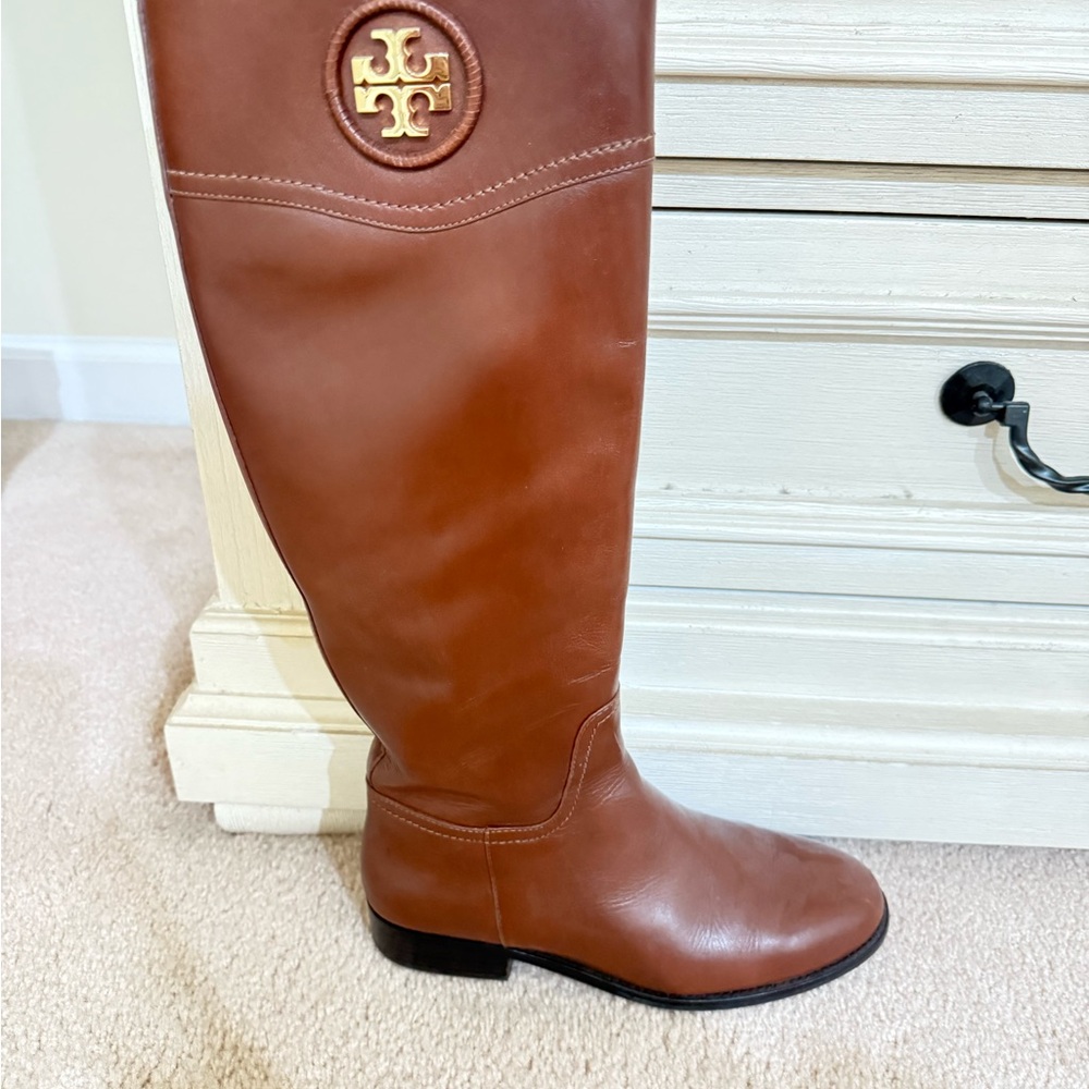 Tory Burch Brown Over the Knee Boots